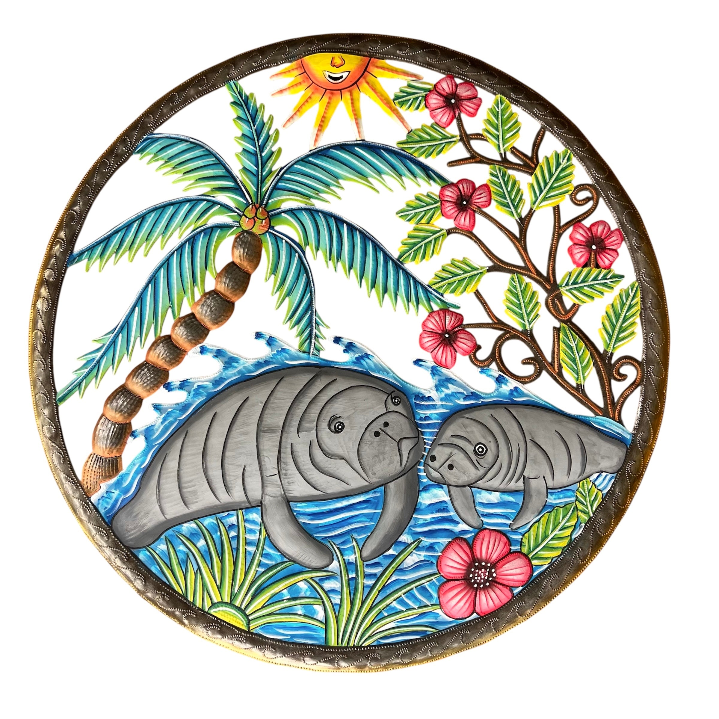 Dyvenson- Two Swimming Manatee