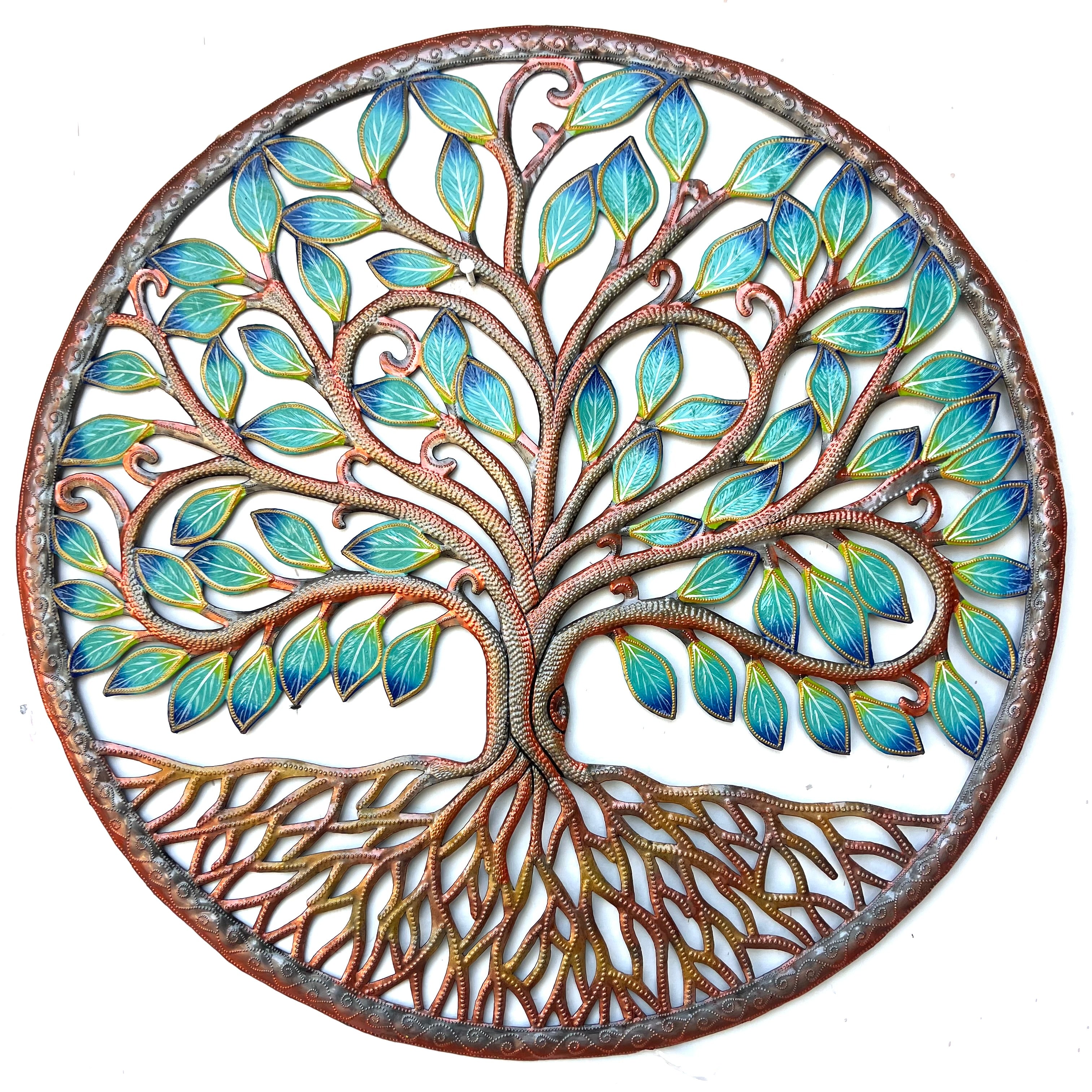 Colbert- Jumbo Circle Bronze Rooted Tree