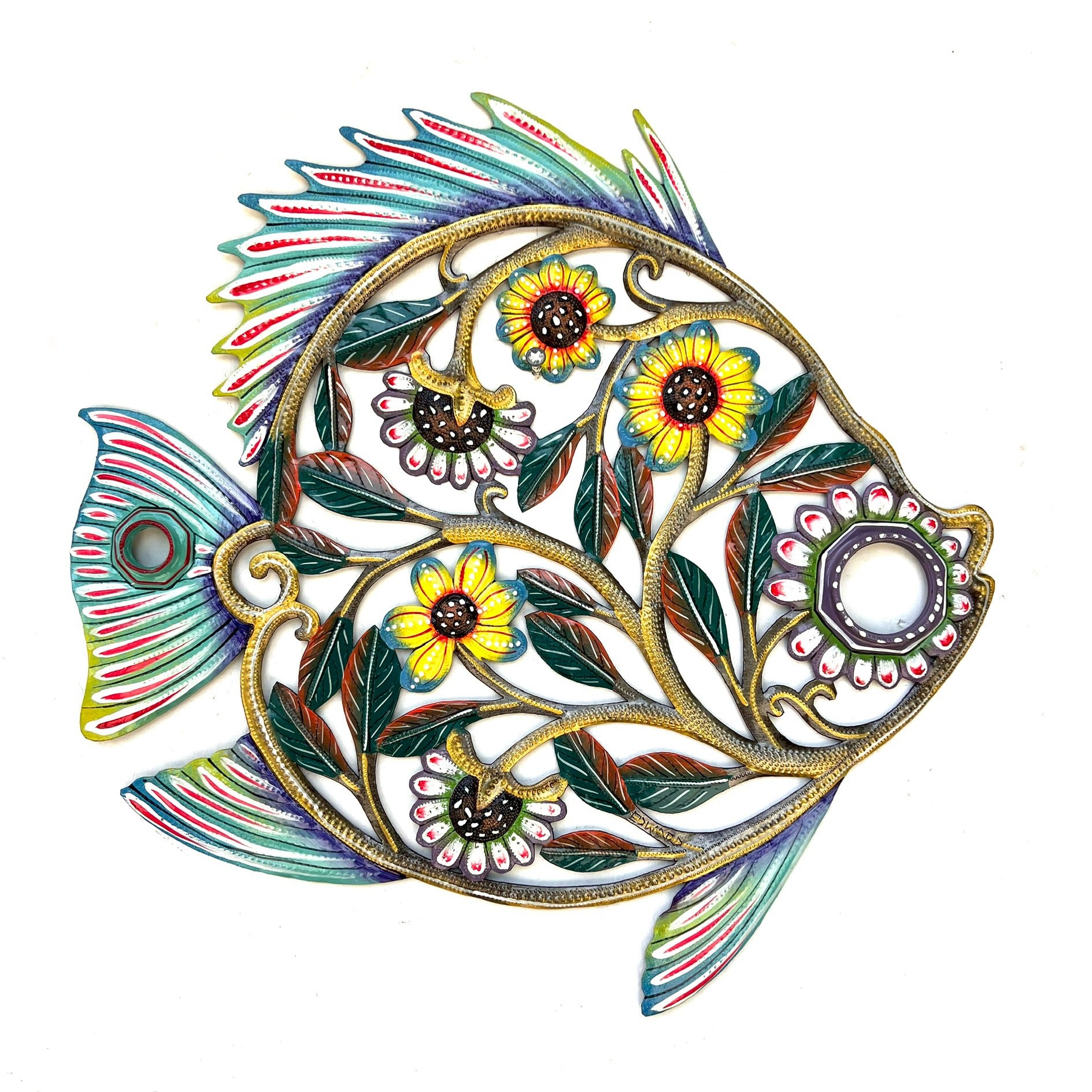 Dieudonne- Oil Top Drum Painted Fish