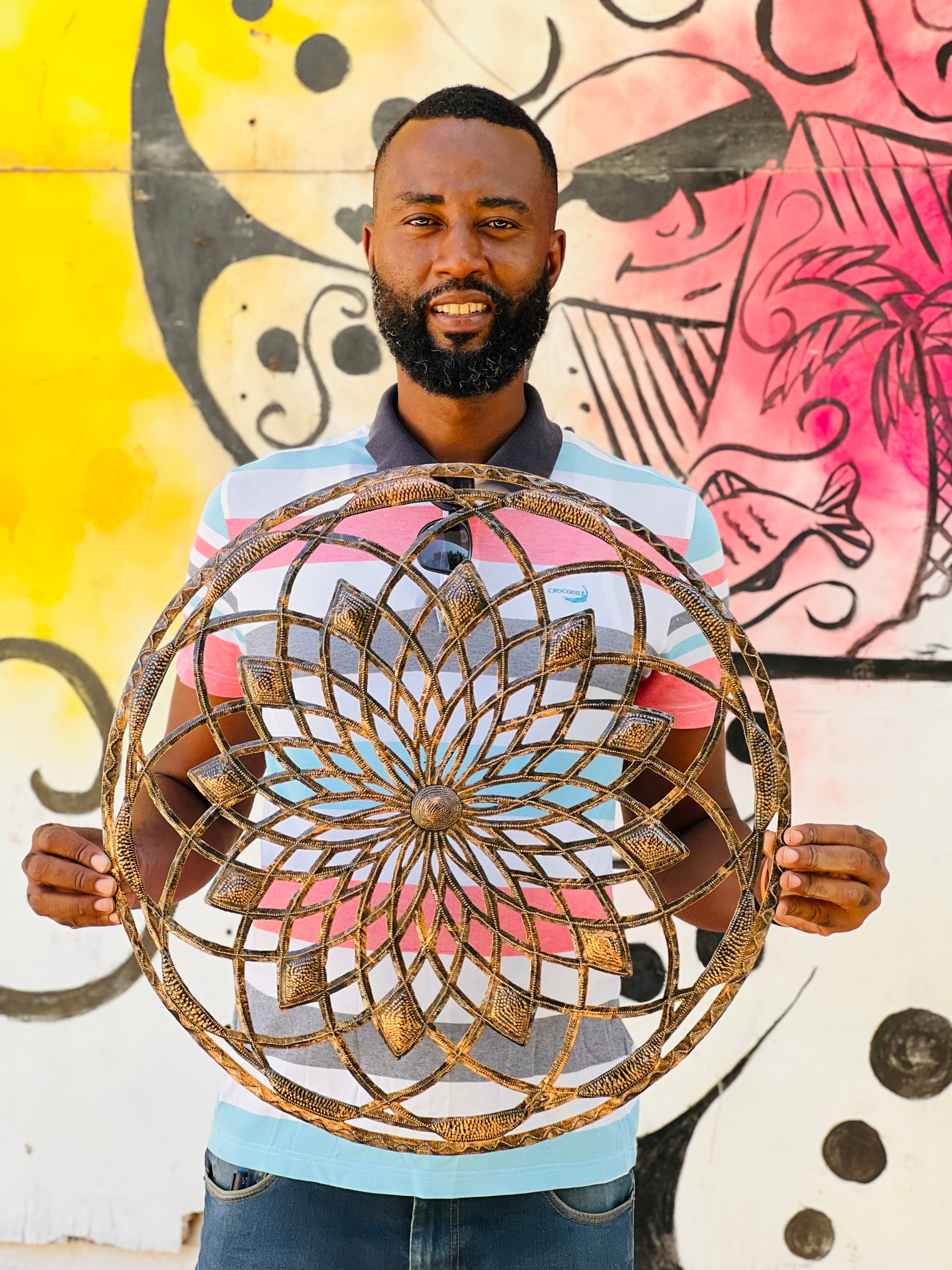 Lucson- Bronze Circle Mandalas Art