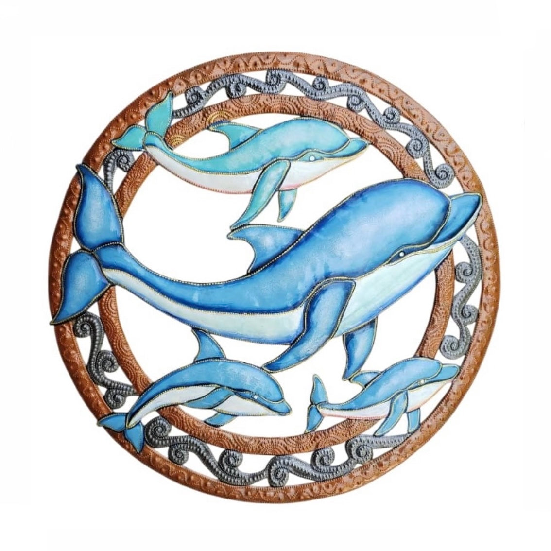 Orilien- Swimming Mother & Children Dolphin