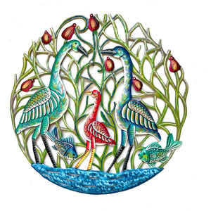 Colbert- Three Painted Flamingo