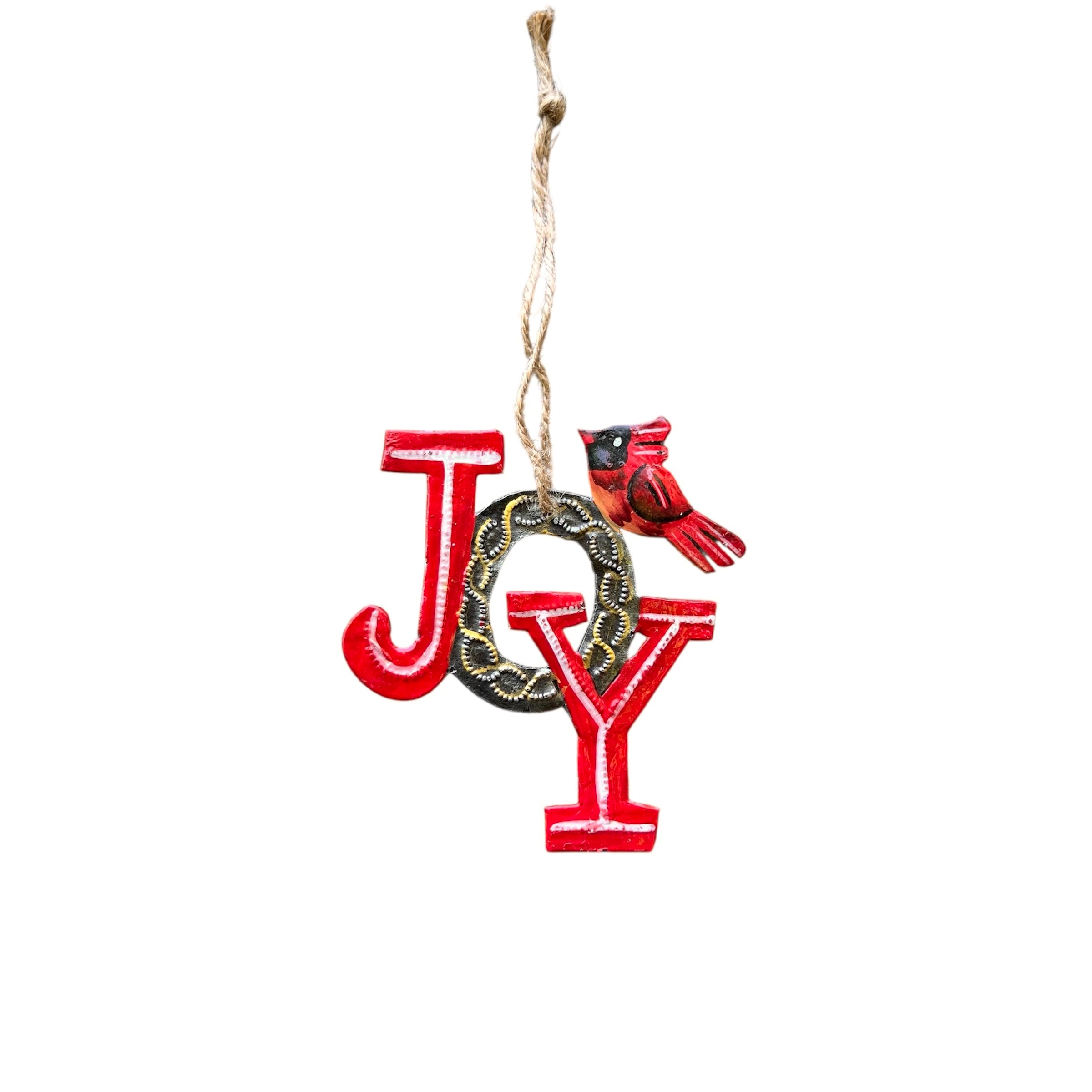 Thevenin- Red Joy & Cardinal Ornament