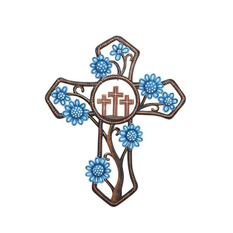 Odson- Bronze & Flowers Cross #1