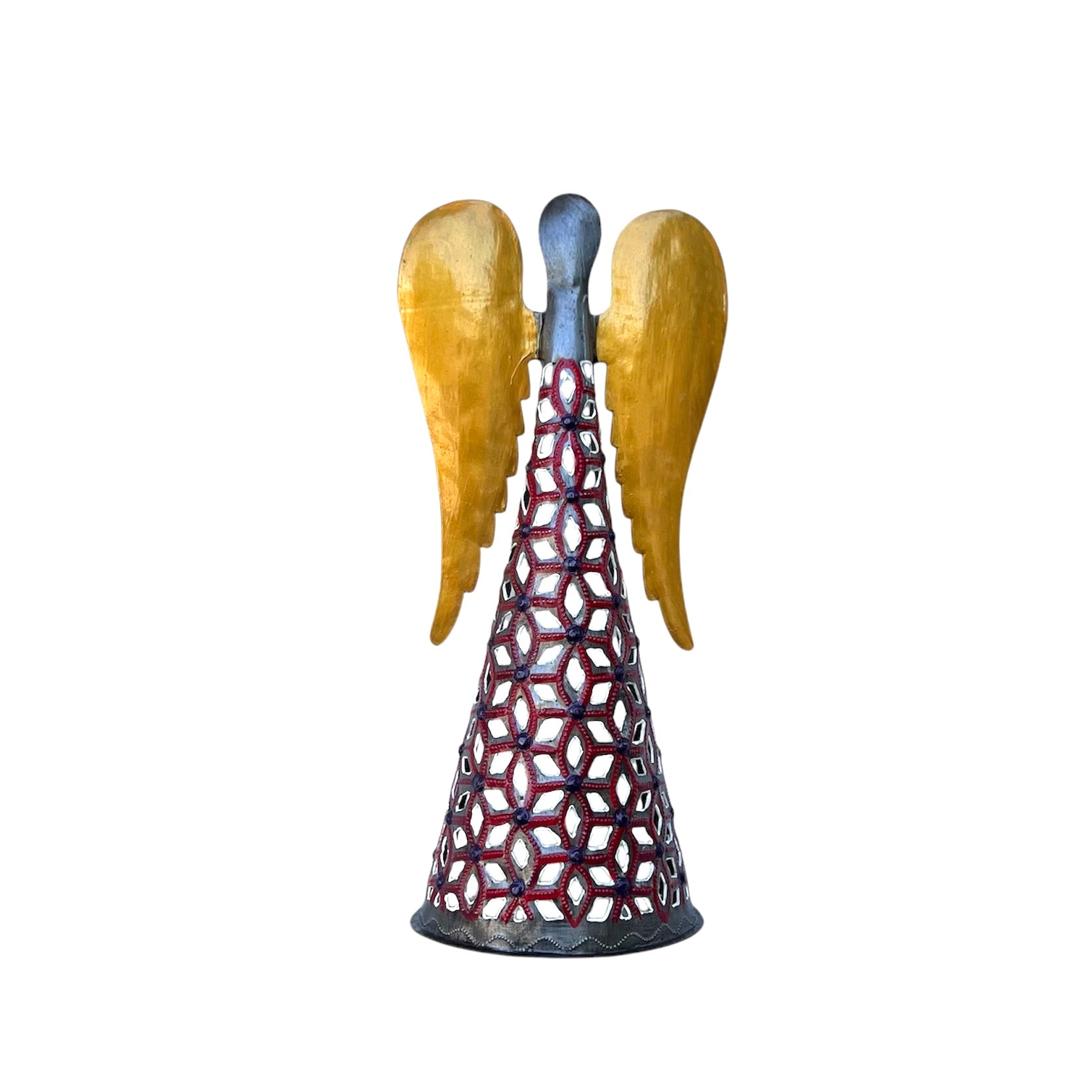 Kensly Standing Angel- Gold Wings