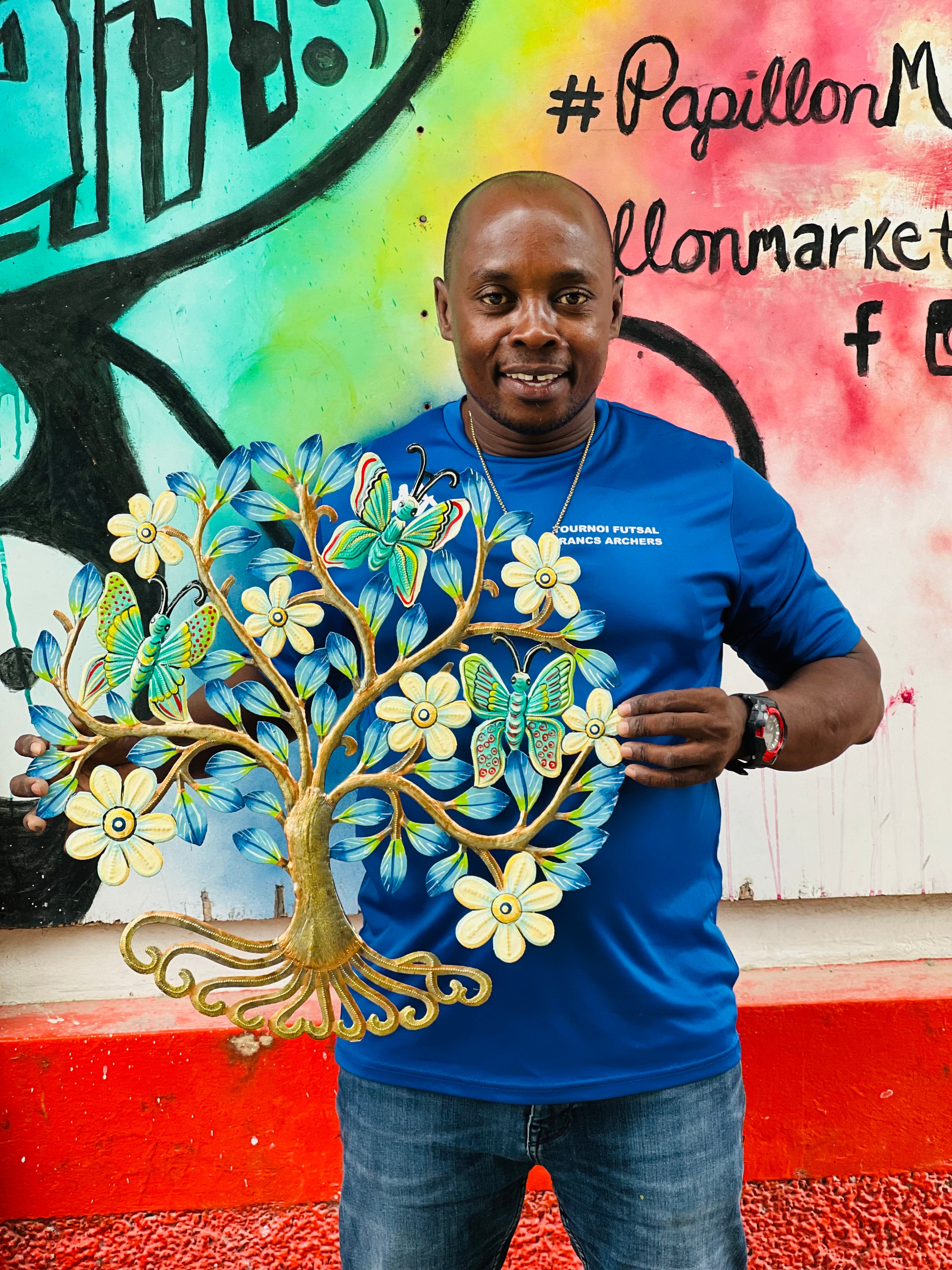 Colbert- Bronze Branch Tree & Butterfly