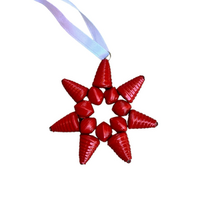 Leo Red Cereal Box Star Ornament