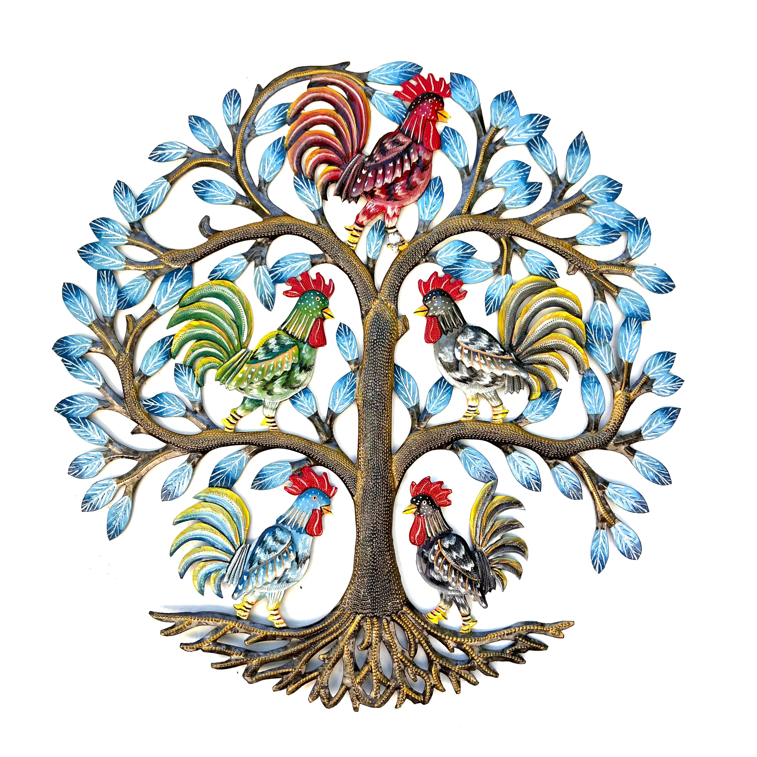 Rooster Tree Round Tree & Rooster – Papillon Wholesale