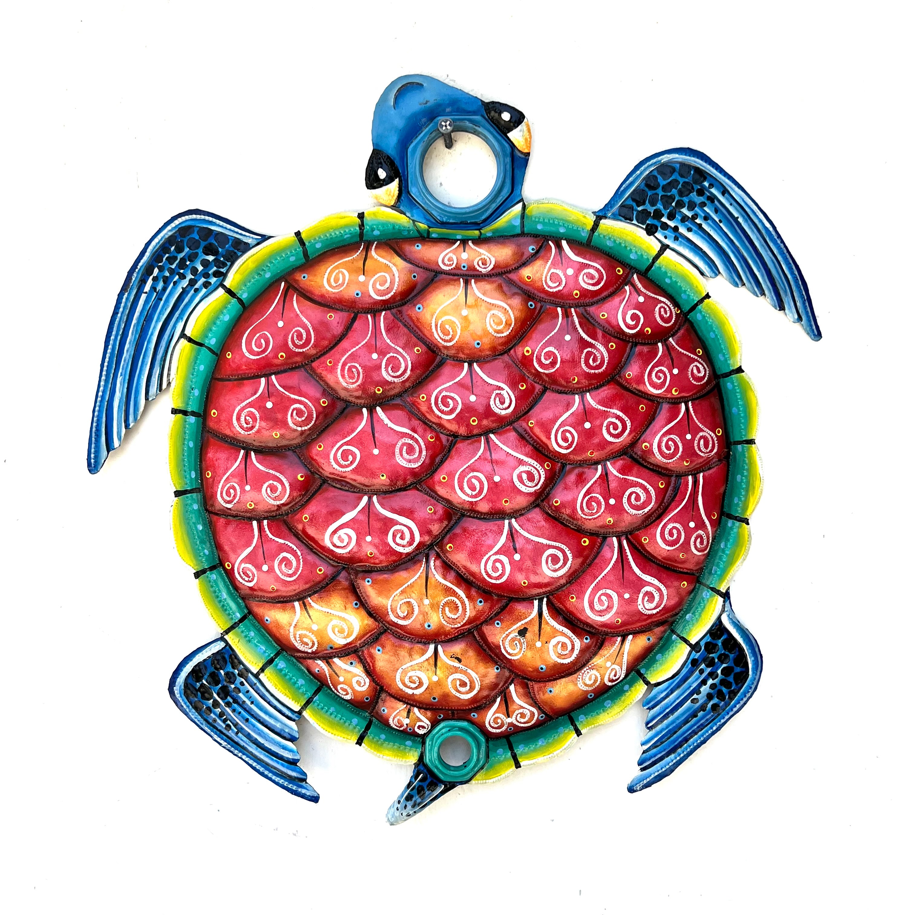 Oil Drum Top Colorful Turtle # 1