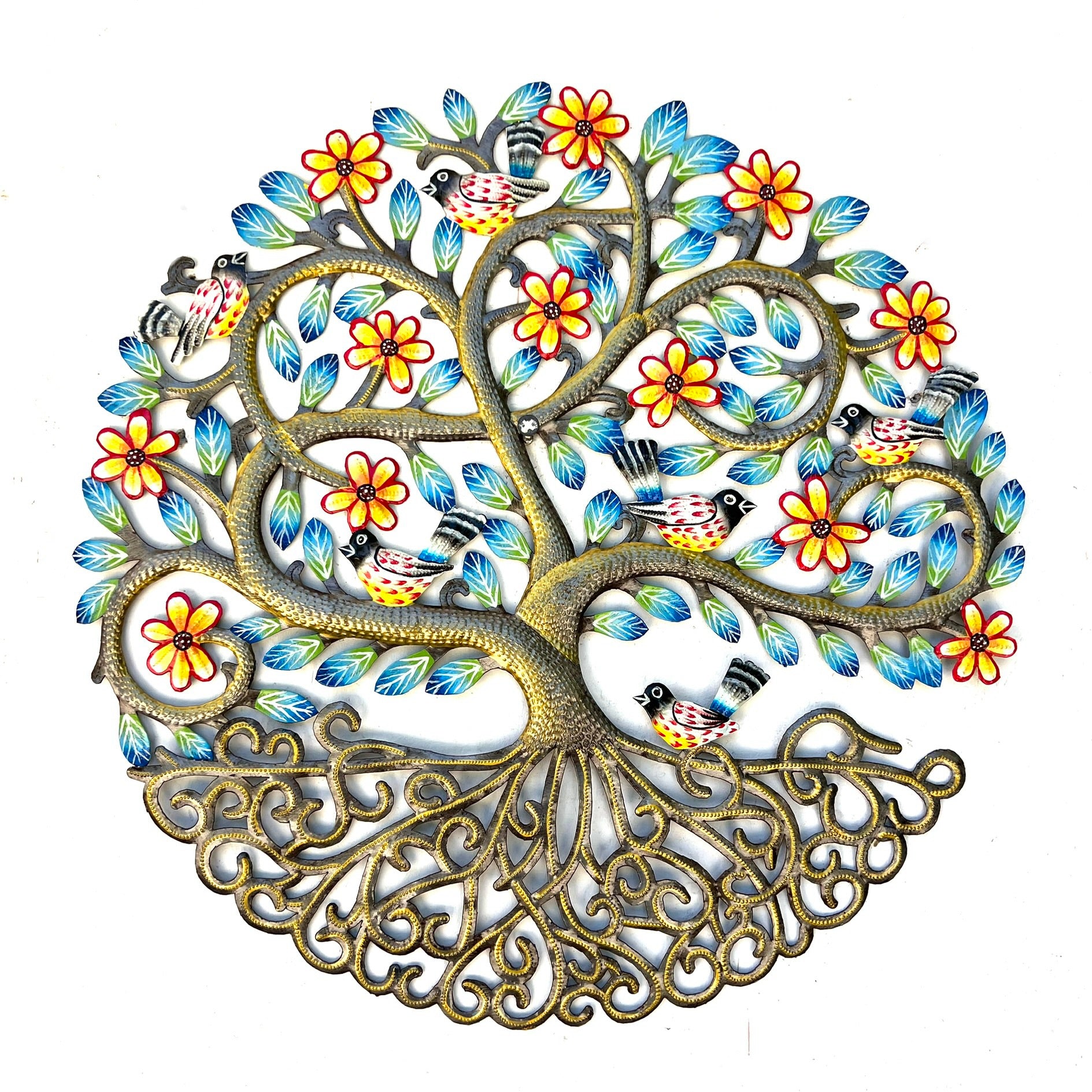 Elie- Rooted Painted Tree & Birds