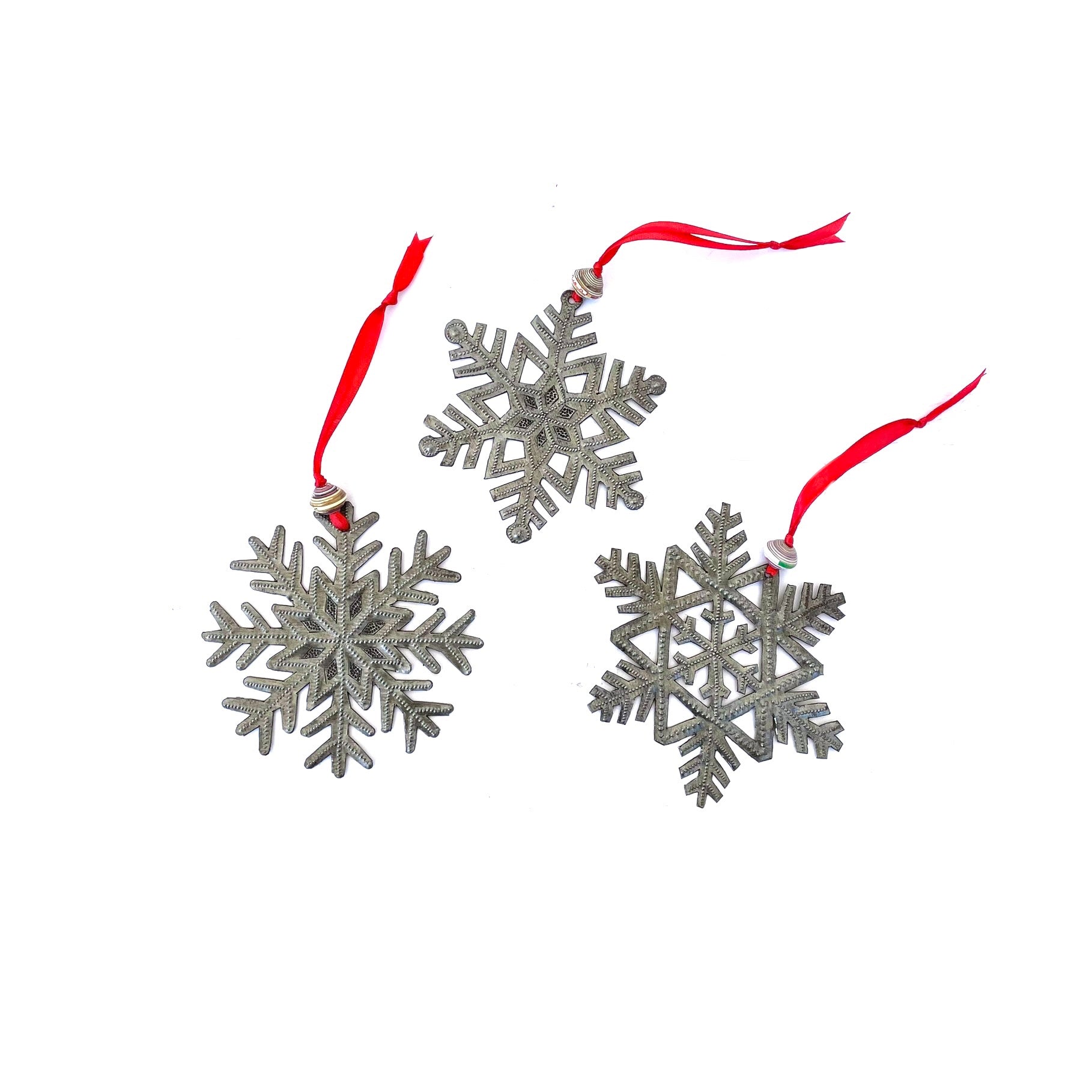 Set Of 3 Snowflakes Ornaments