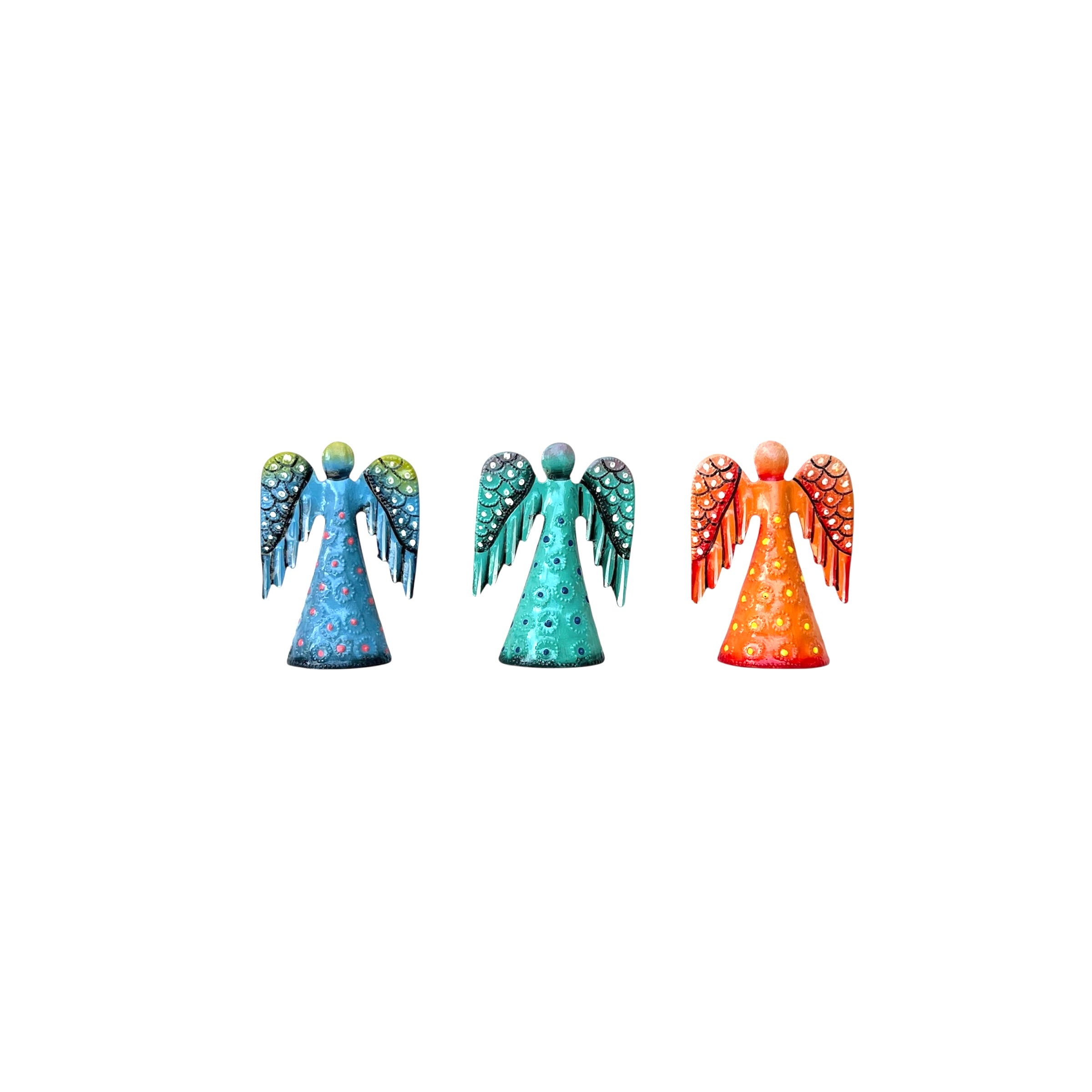 Small Color Standing Angel (Set Of 3)
