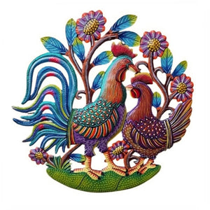 Colbert- Colorful Two Rooster
