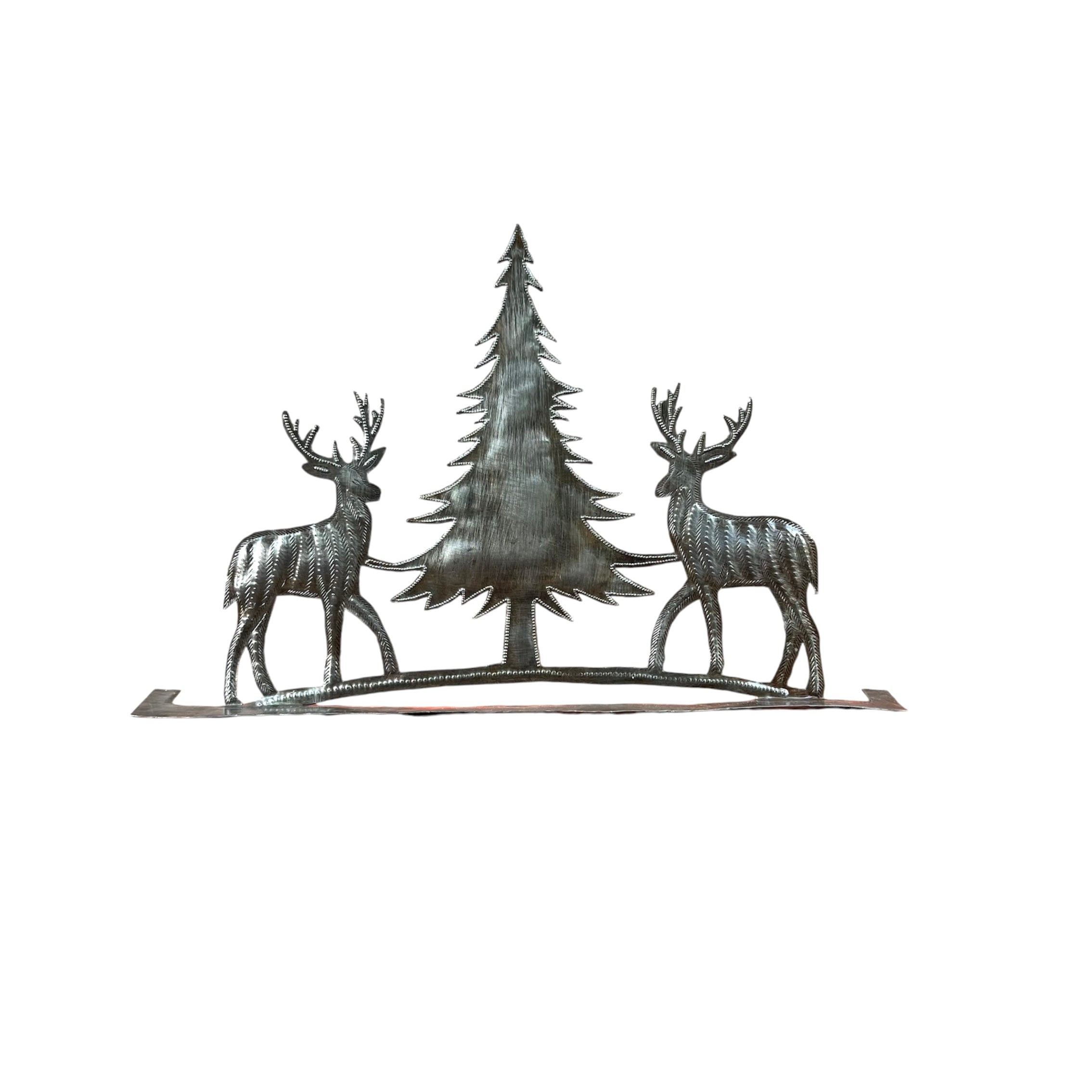 Roodlet Two Reindeer Metalart