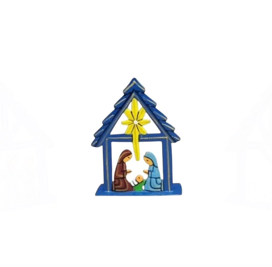 Grezil- Blue Standing Mini Nativity