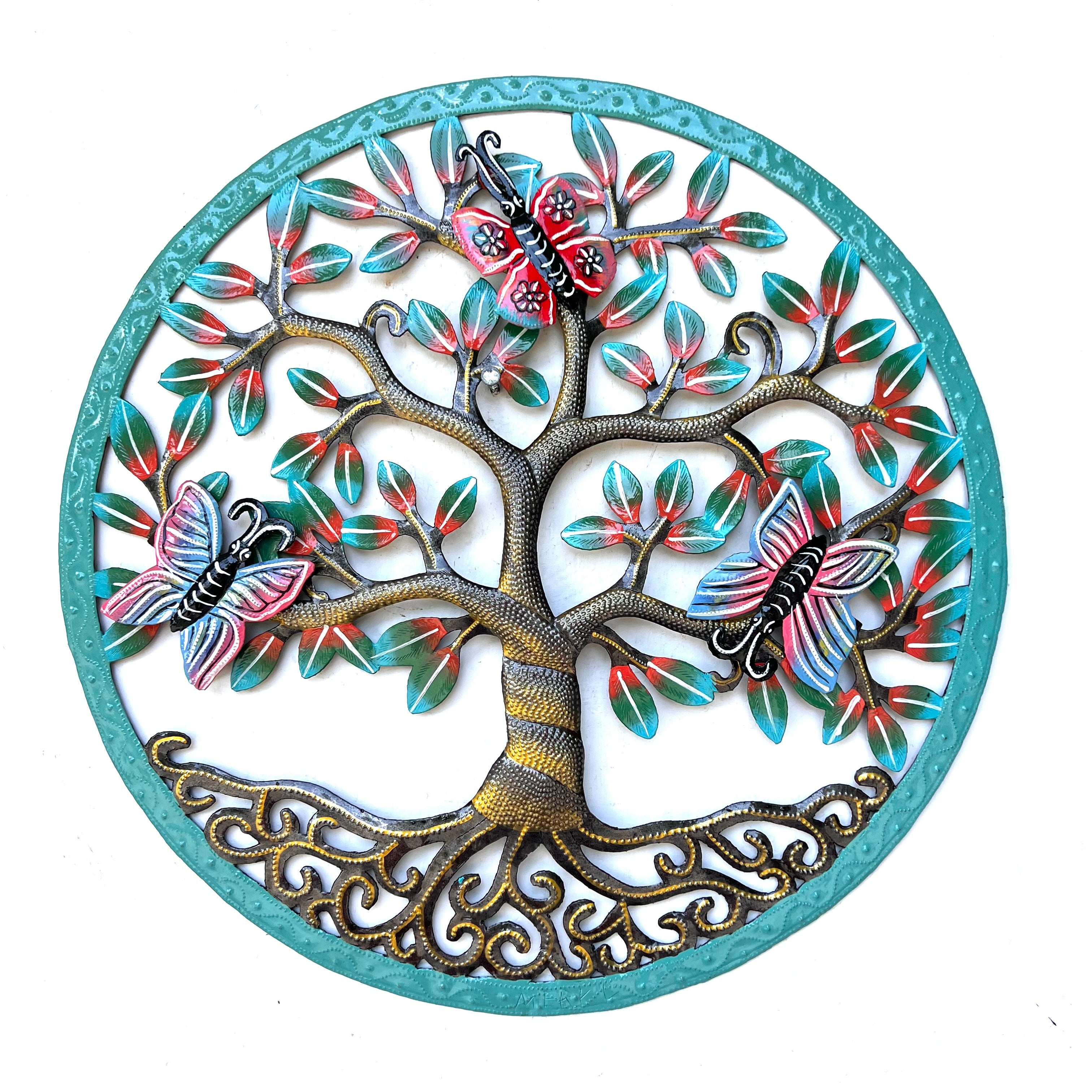 Robinson- Circle Turquoise Butterfly Tree