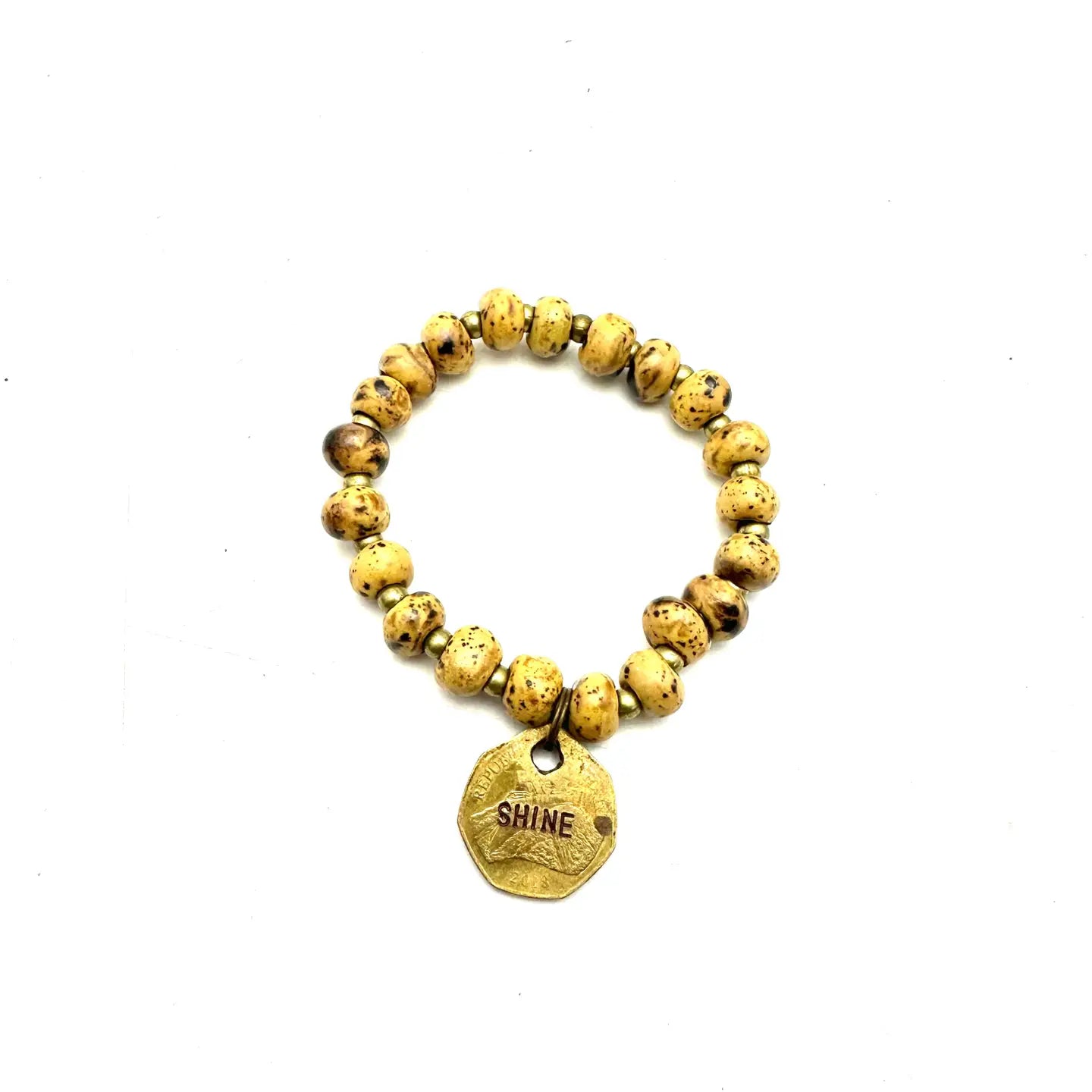 Gourde Coin Ceramic Bracelet