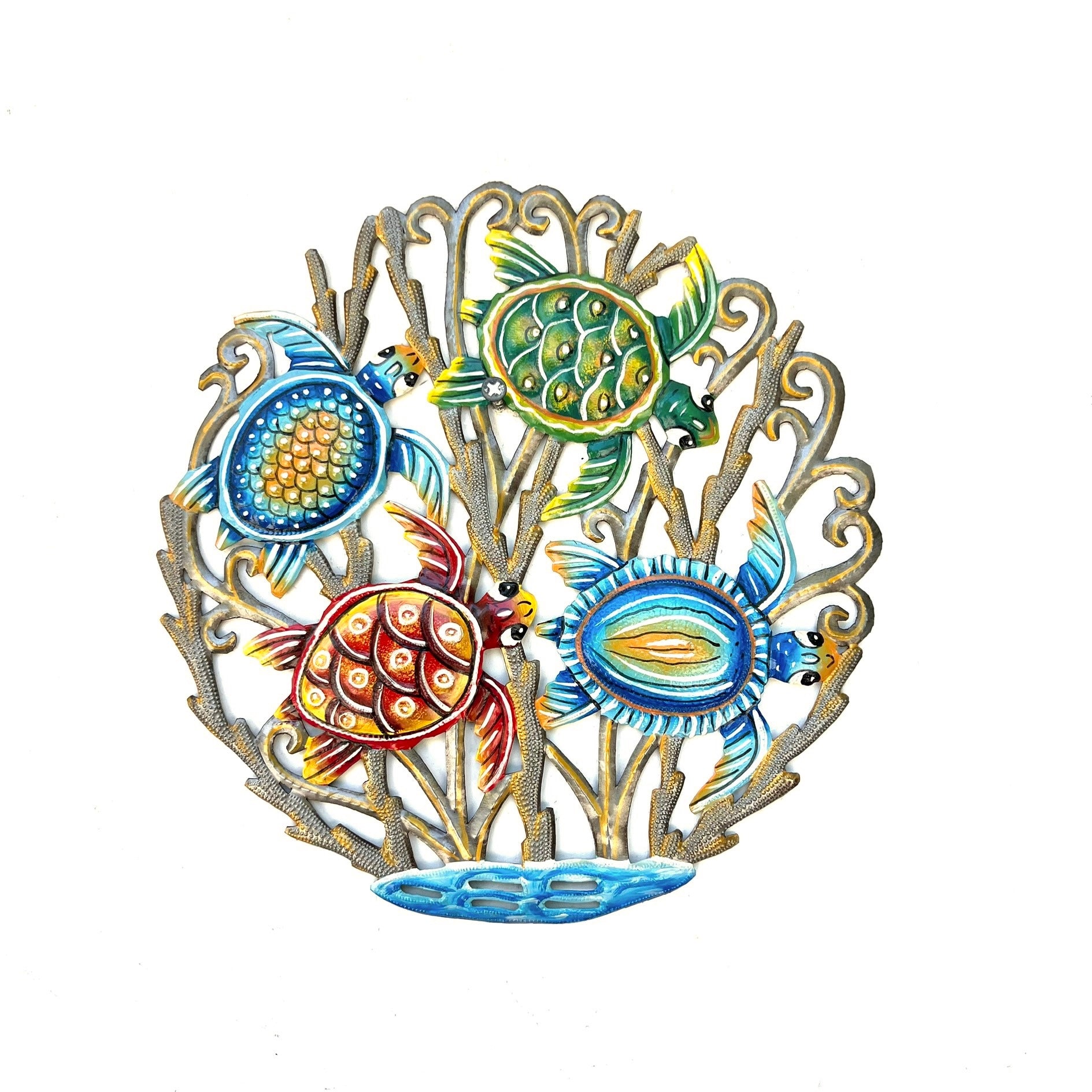 Derat- Medium Four Swimming Turtles #2