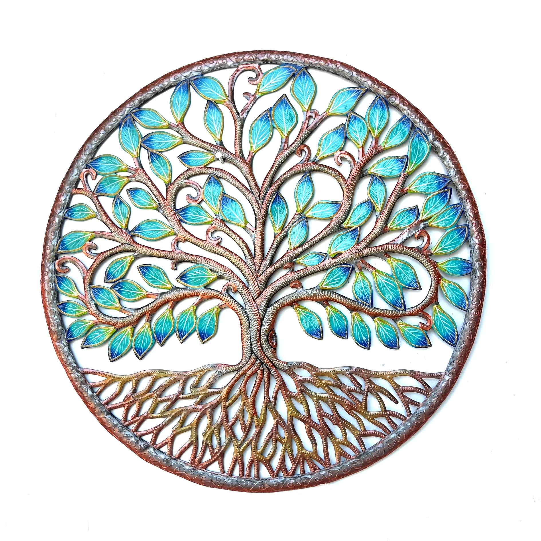 Colbert- Large Circle Bronze Rooted Tree