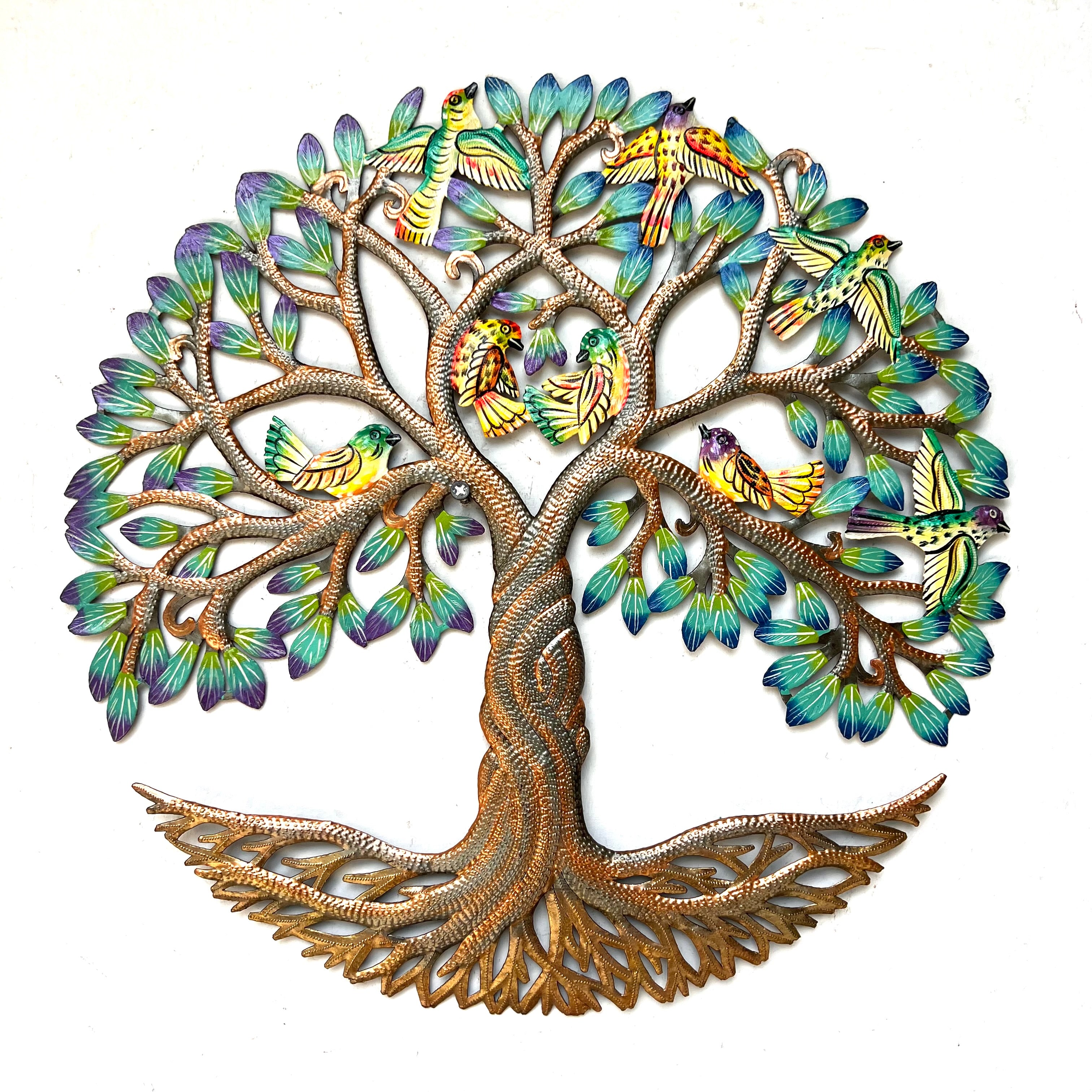 Colbert- Bronze And Color Bird Tree