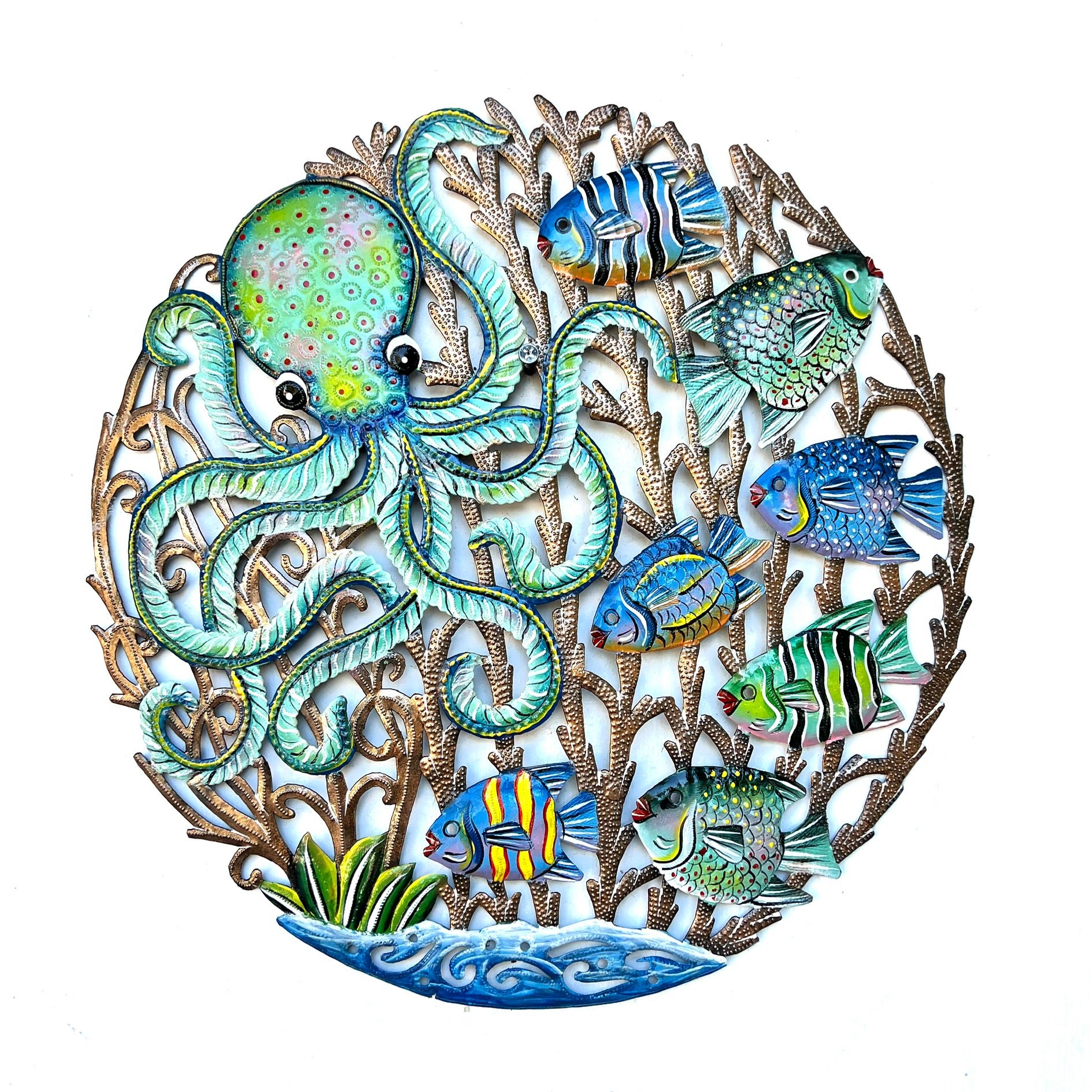 Jeff- Round Sea Octopus And Fish