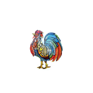 Small Happy Colorful Rooster