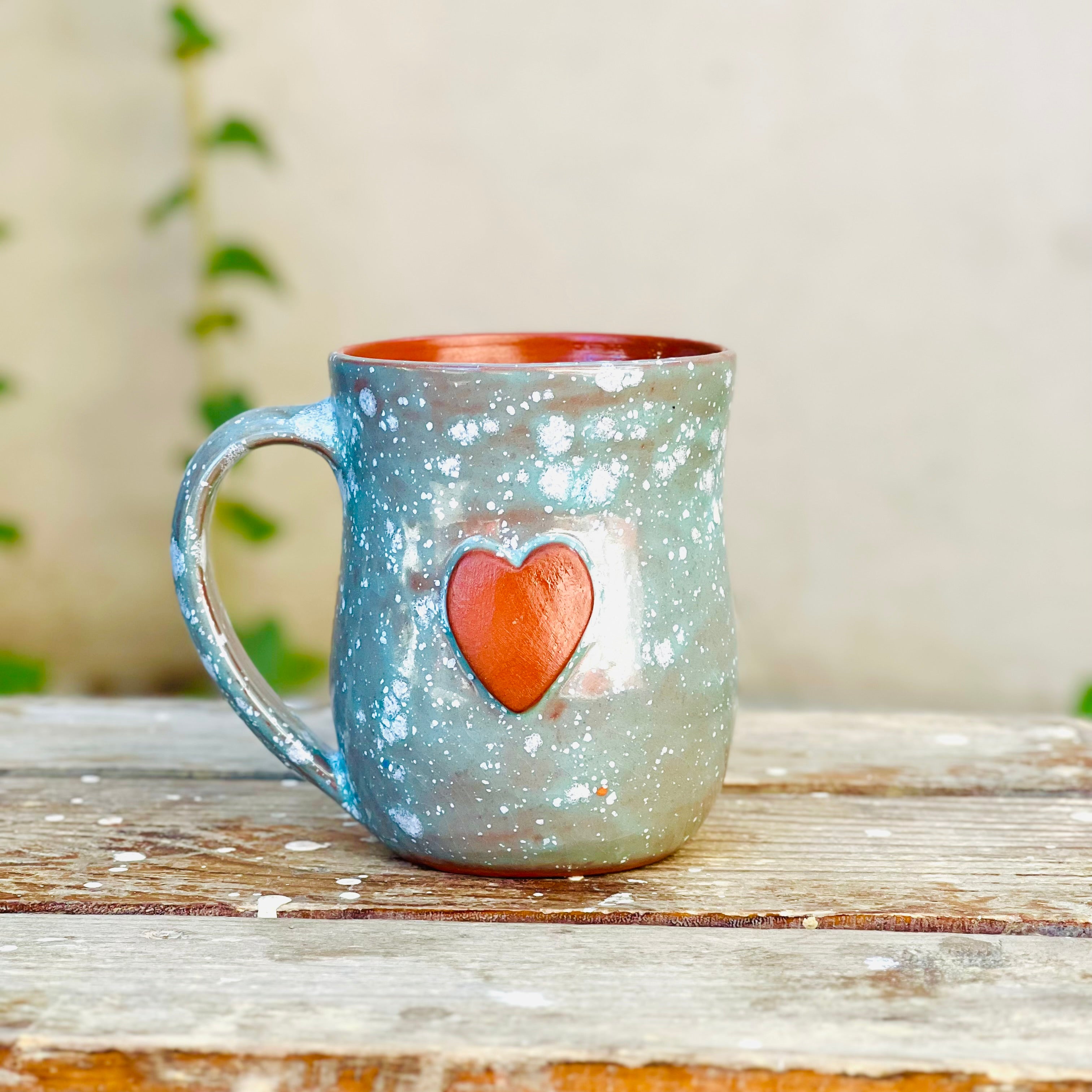 Large Calliope Heart Mug