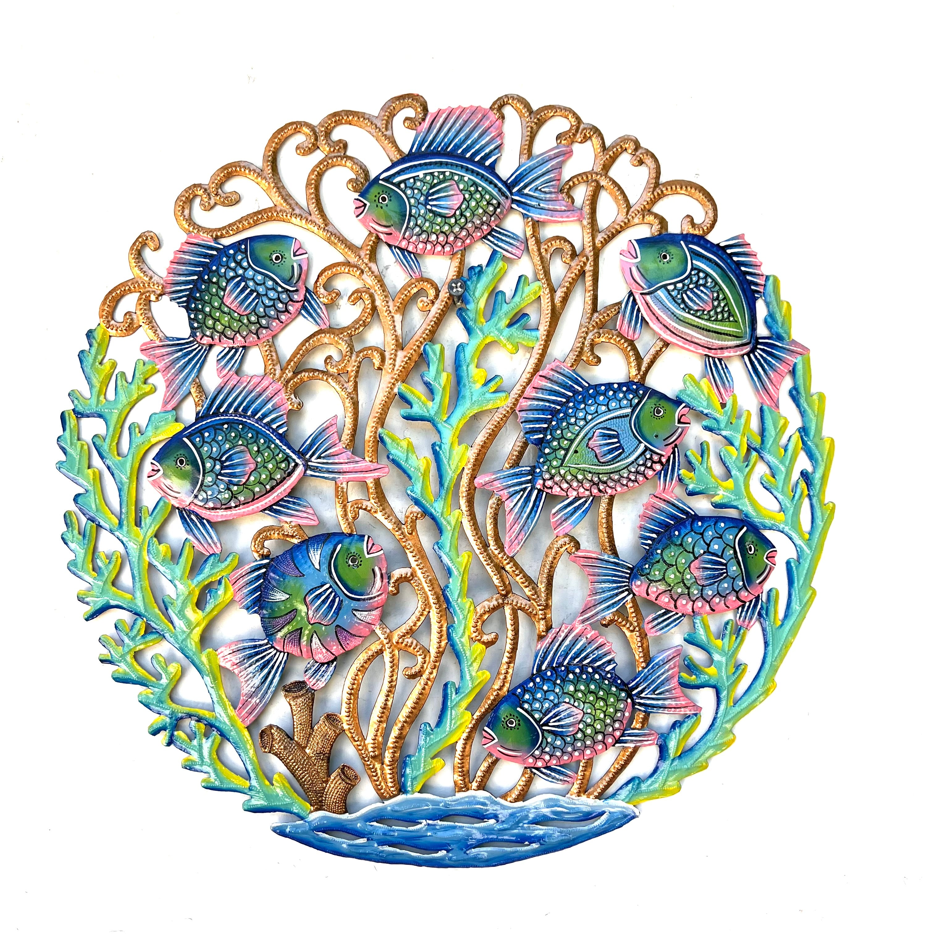 Lucson- Round Swimming Bleu Fish