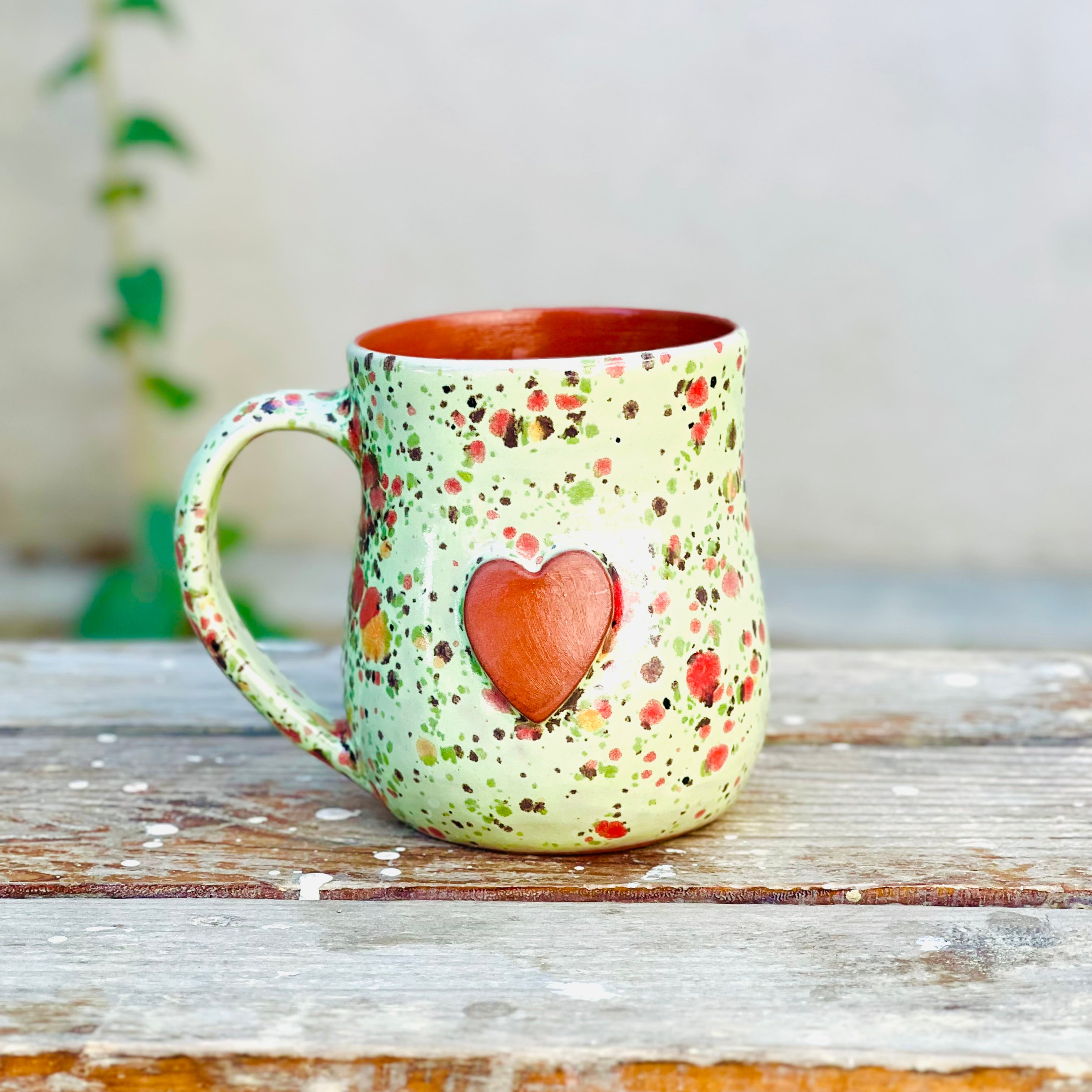 Large Calliope Heart Mug