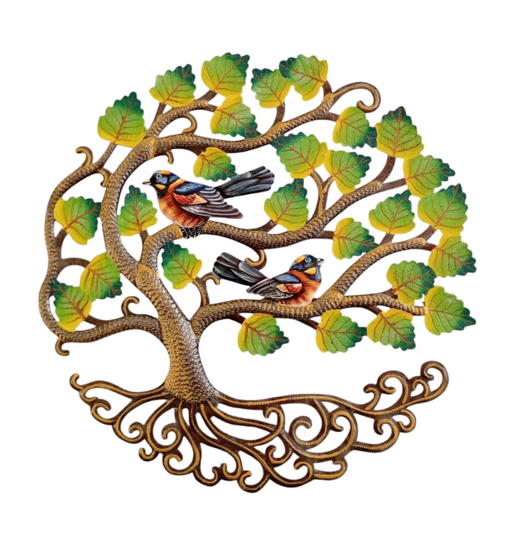 Paul- Bronze Tree & Painted Leaf