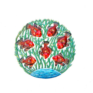 Evens- Red Swimming Fish