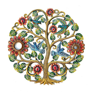 Colbert- Gold Tree Oil Top Drum- Red Flowers