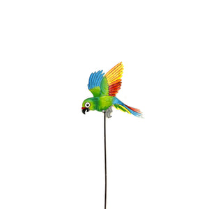 Multicolor Flying Parrot Garden Stake