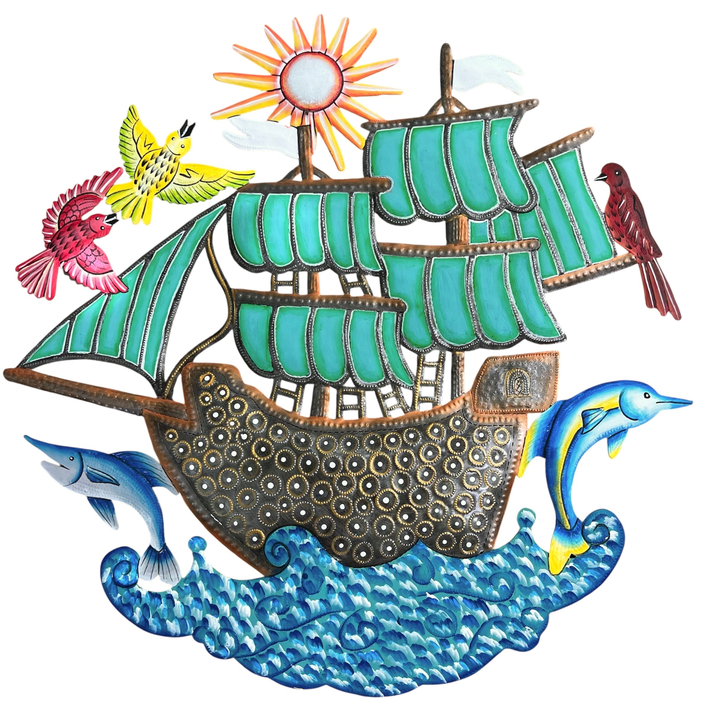 Jumbo Pirate Ship Boat- Oil Top Drum
