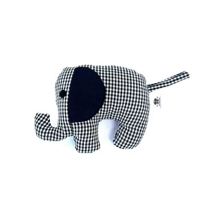 School Uniform Fabric Baby Elephant - Black