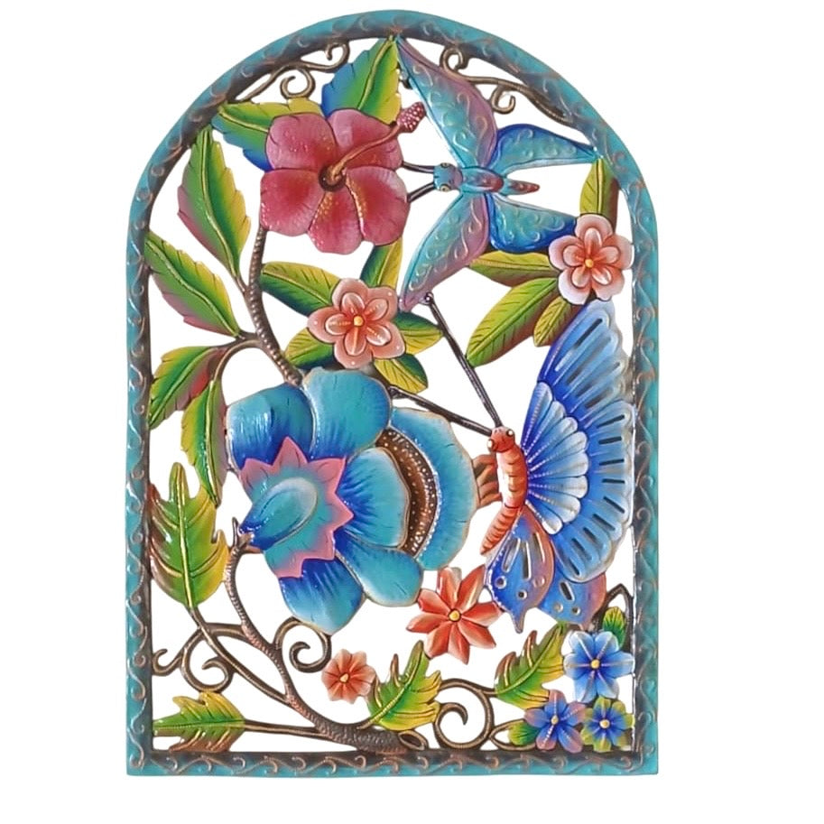Agousto- Painted Arch Butterfly & Flowers #2