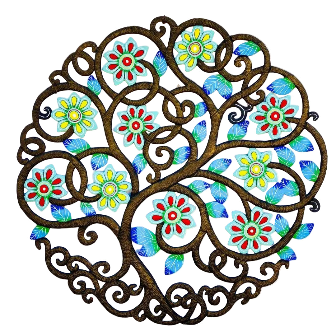 Mouscady-Blue & Green Tree Flowers