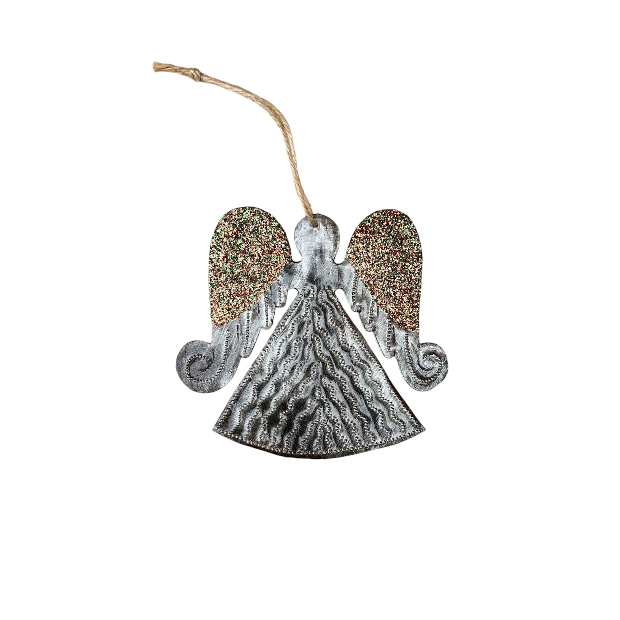 Mix Color -Glitter Flat Angel Ornament