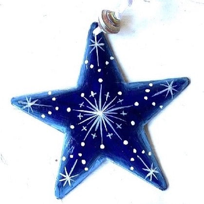 Davidson- Blue Star Ornament