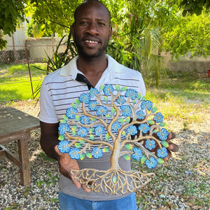 Derat- Circle Bleu Flower Tree