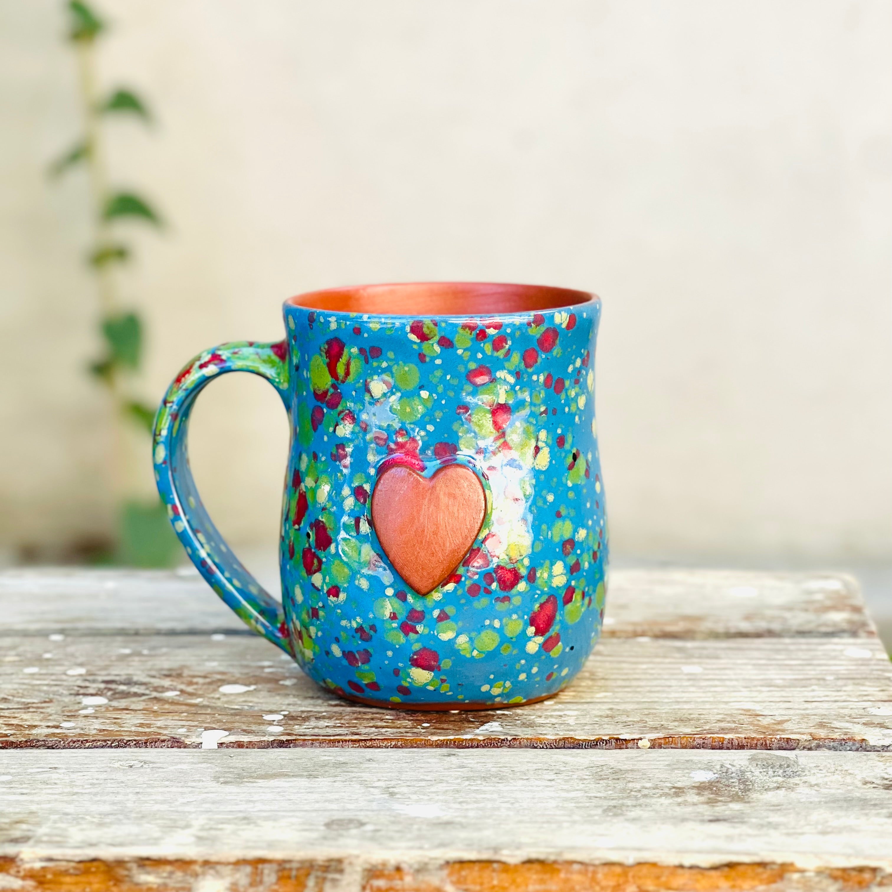 Large Calliope Heart Mug