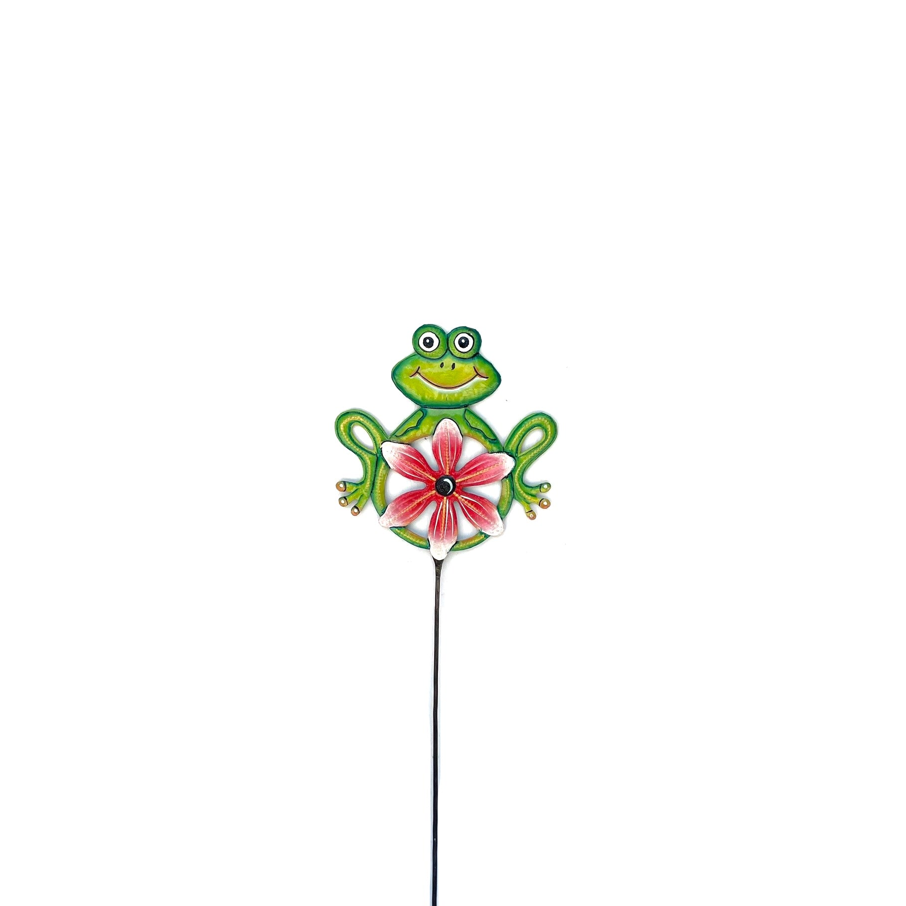 Green Frog Garden Stake