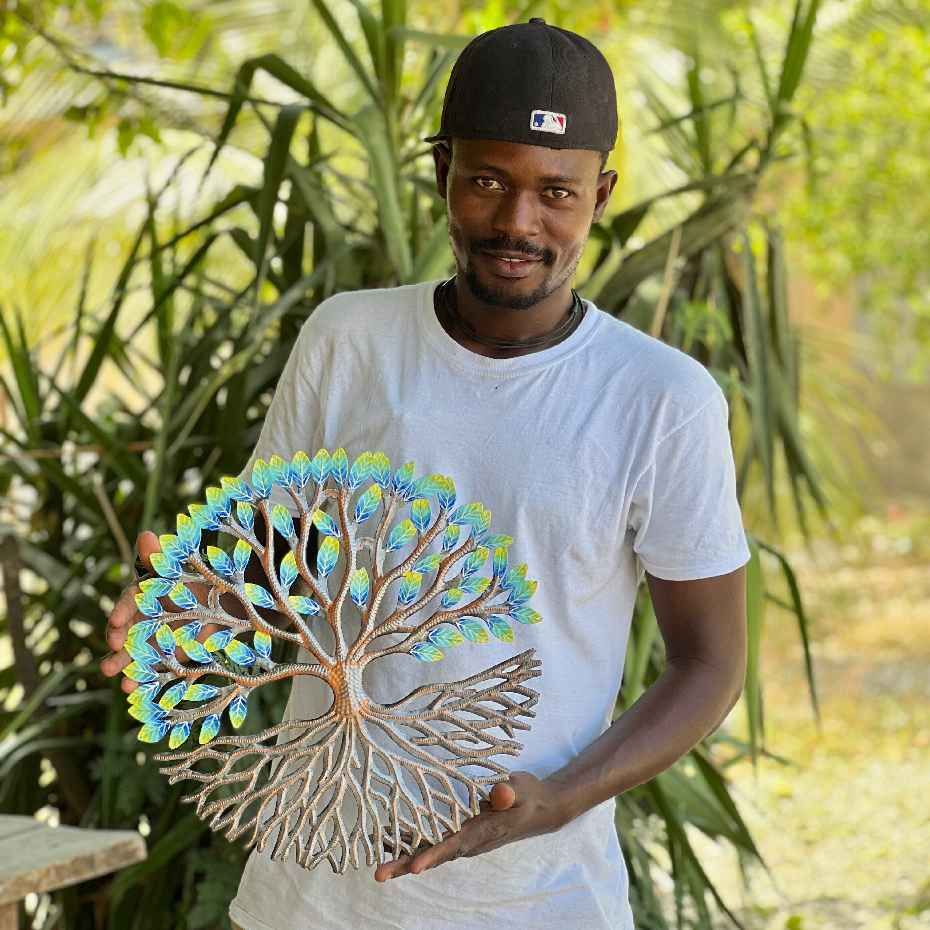 Achelet Painted Leaf Tree- Rooted