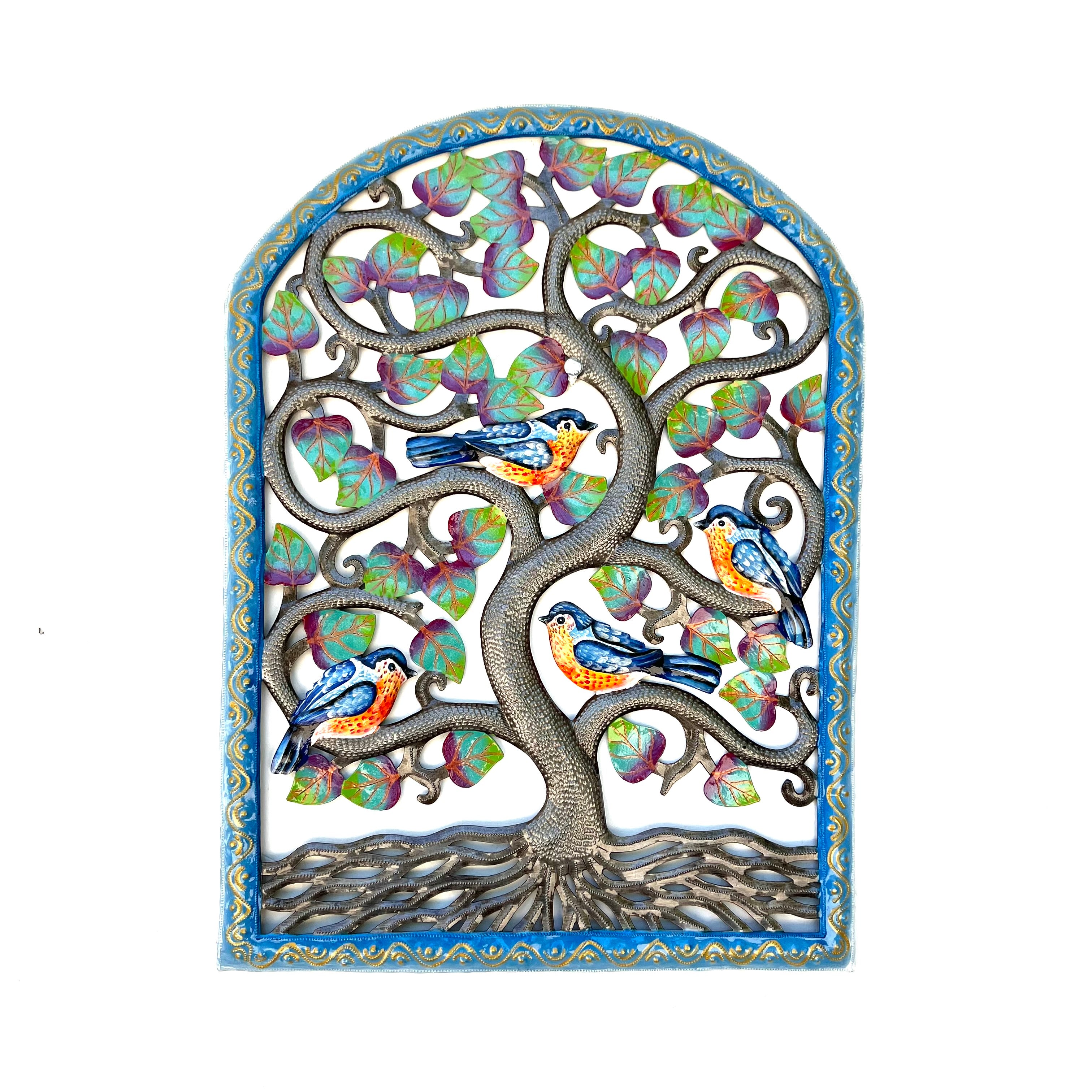Paul- Blue Arch Tree & Birds #3