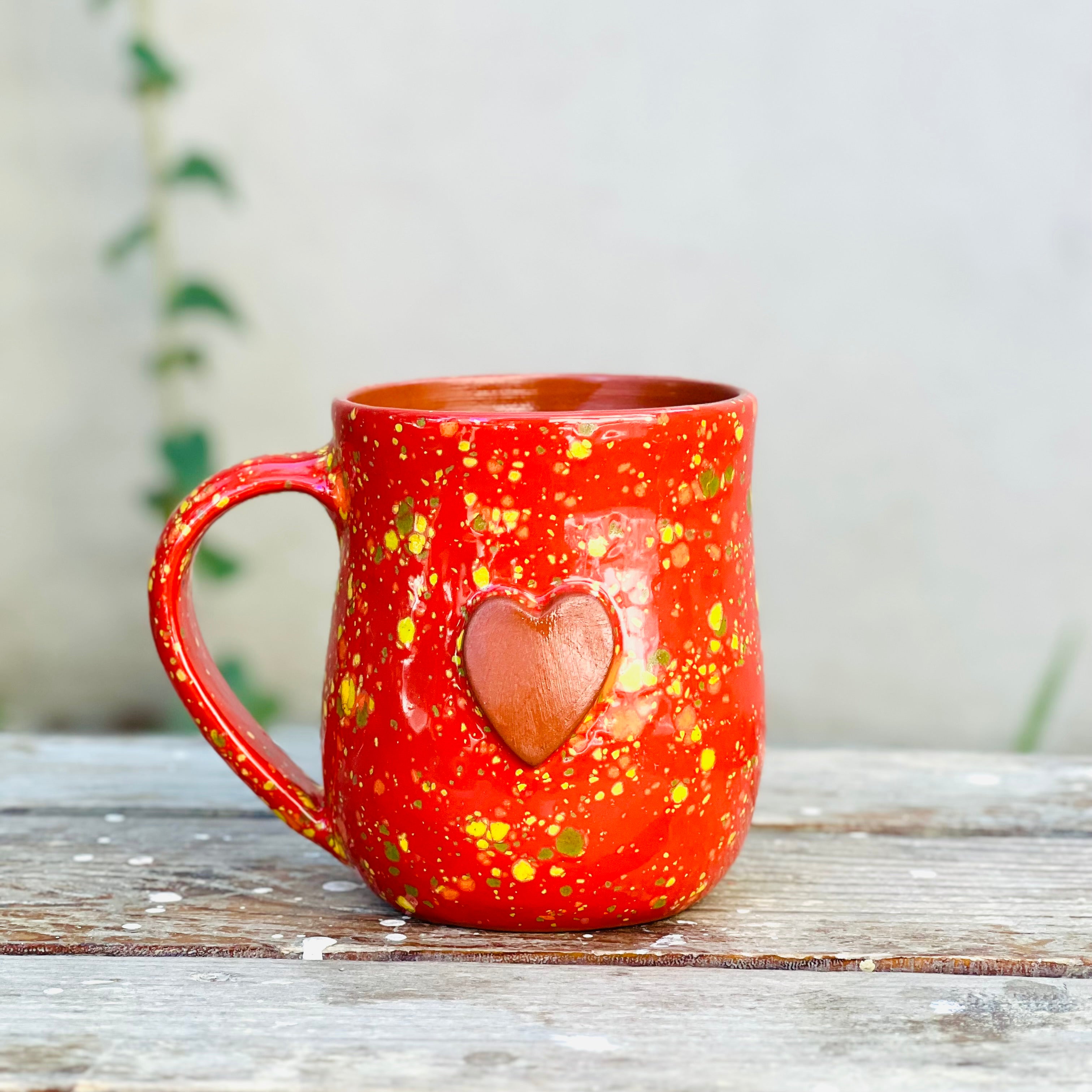 Large Calliope Heart Mug