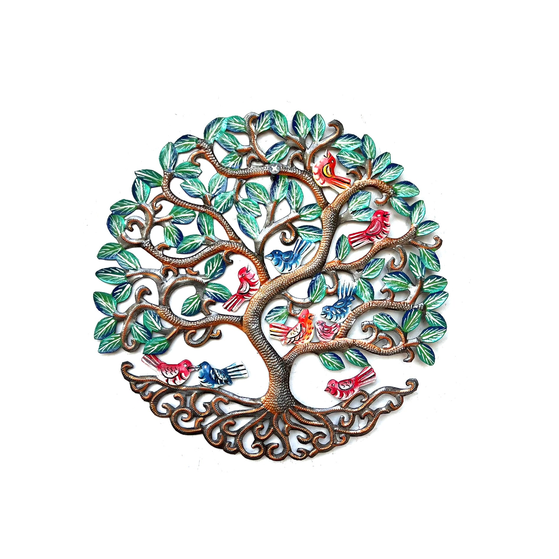Derat- Bronze Tree & Red Birds
