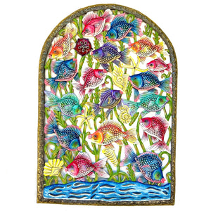 Derat- Frame Colorful Swimming Fish