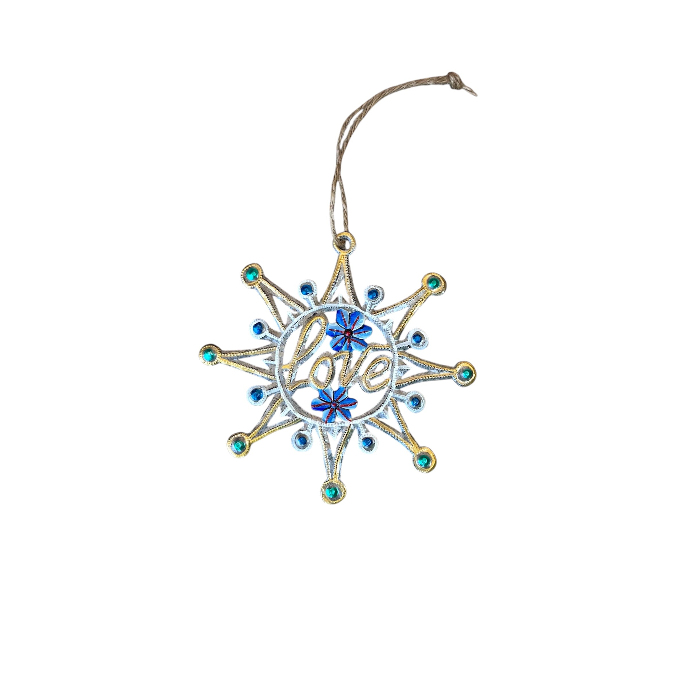 Love- Snowflake Ornament