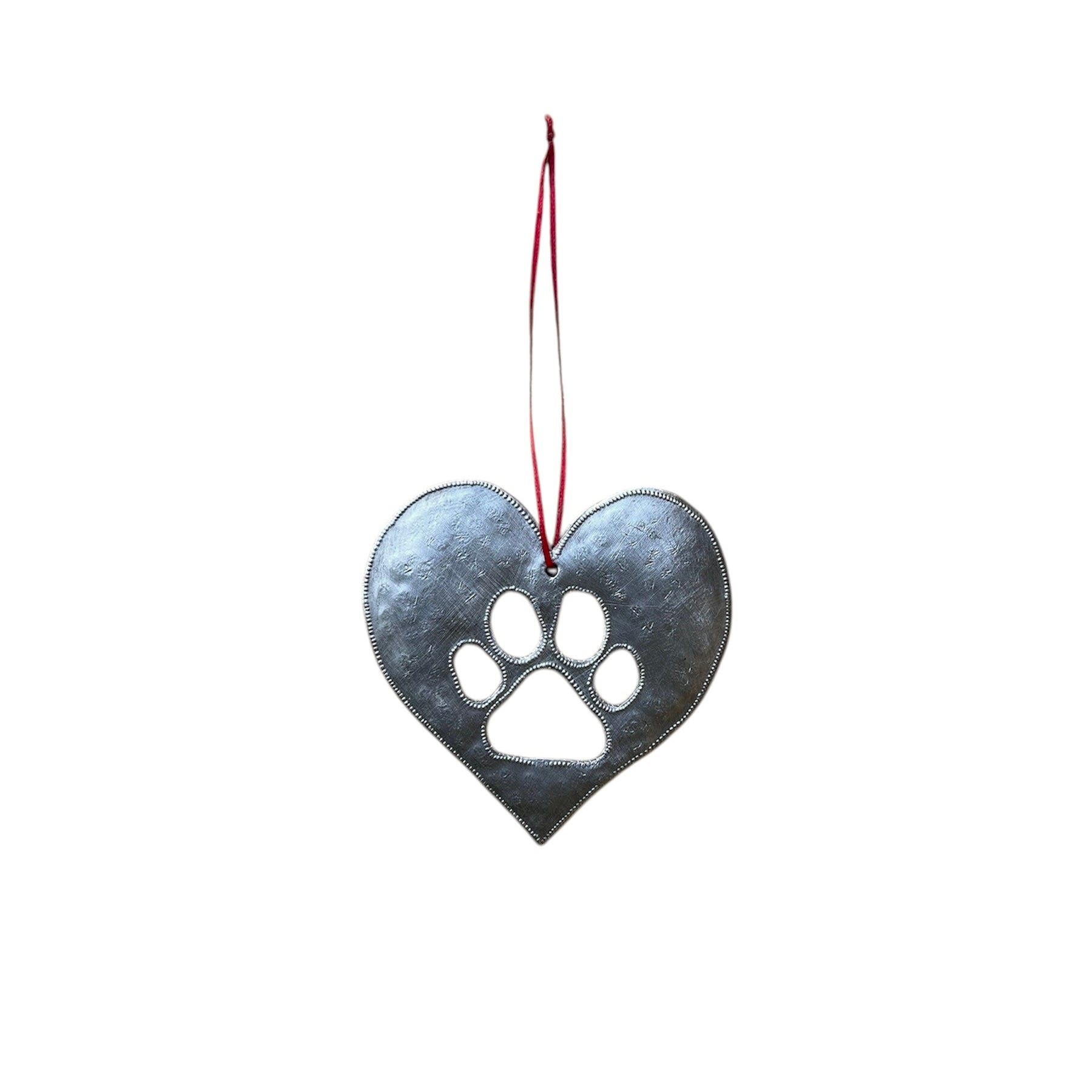 Evens- Heart Dog Paw Ornament #2