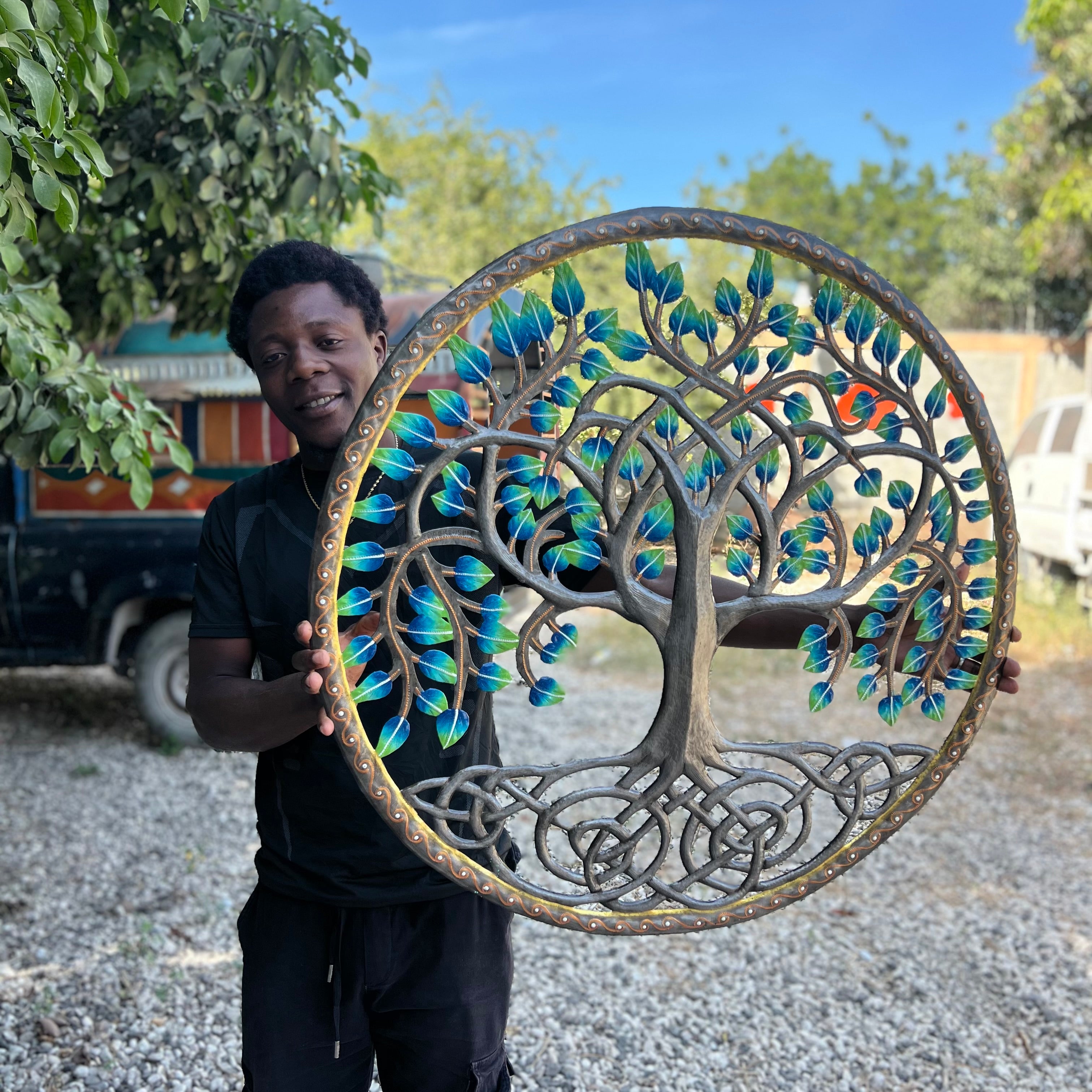 Mackenson- Jumbo Blue Leaf Rooted Tree